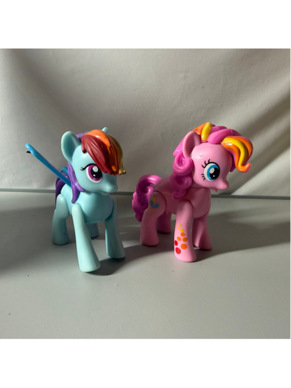 Hasbro My Little Pony Toy Figures Set Blue and Pink